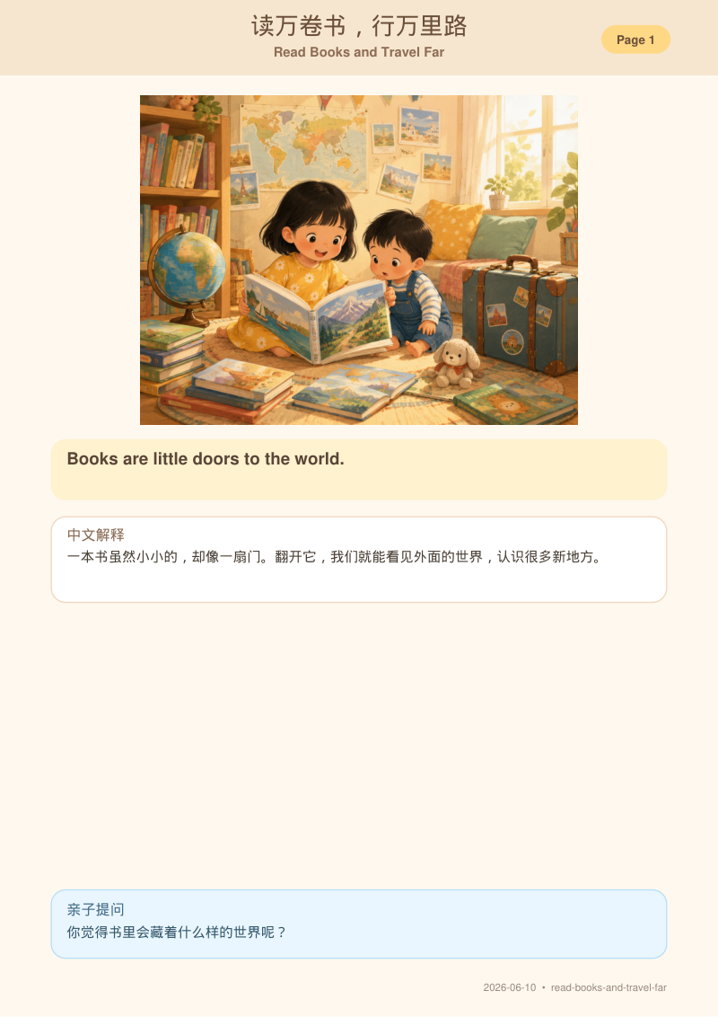 Read Books And Travel Far