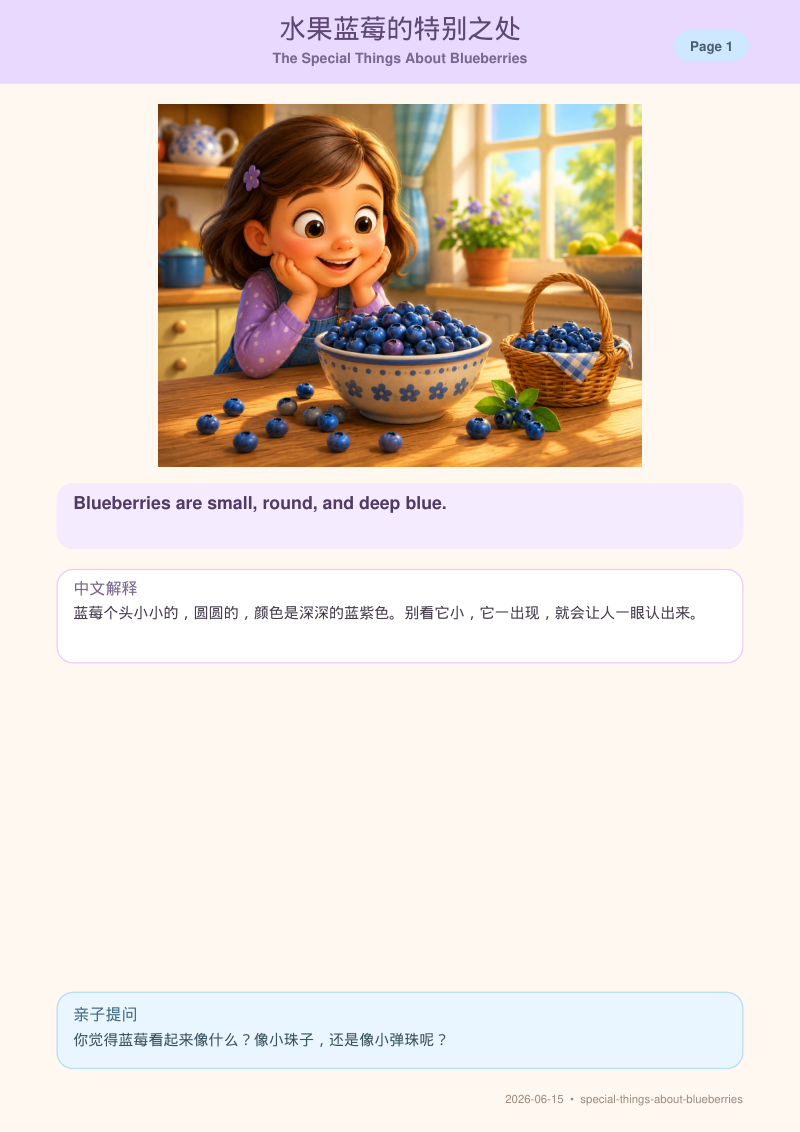 Special Things About Blueberries