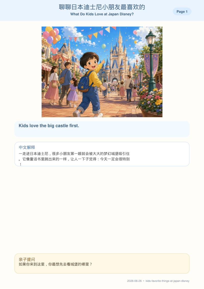 Kids Favorite Things At Japan Disney